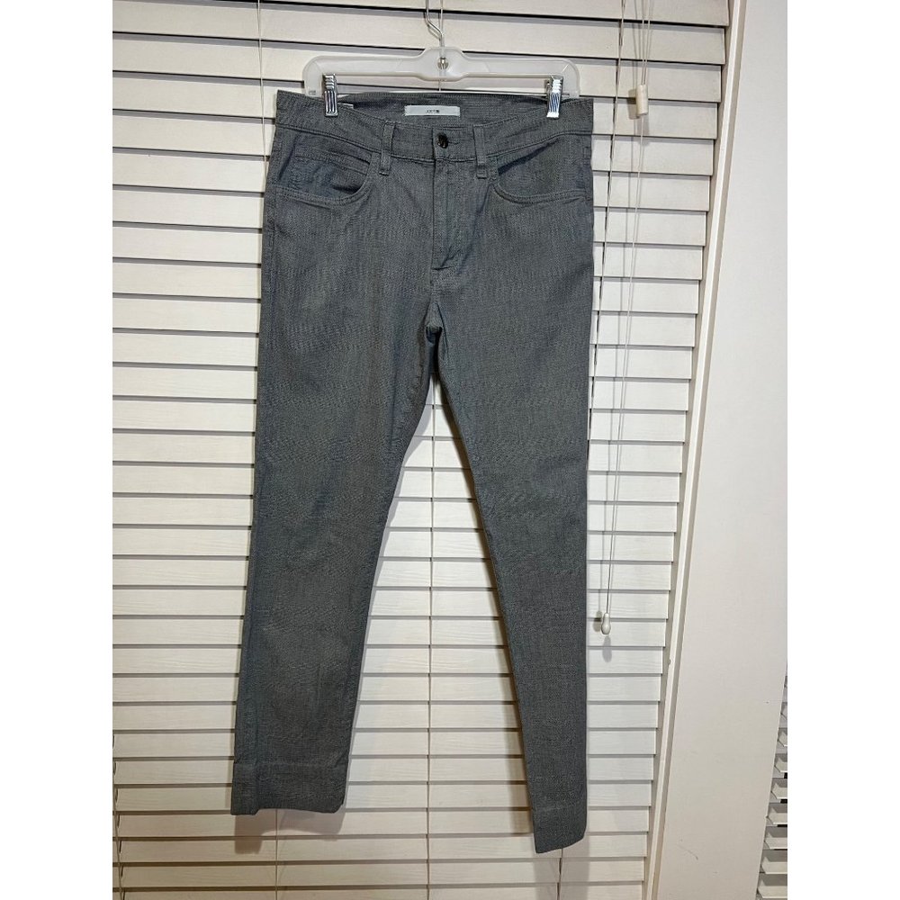 Joes Jeans Mens Easy Fit Grey Textured Cotton Stretch Trousers Pants W31 L31